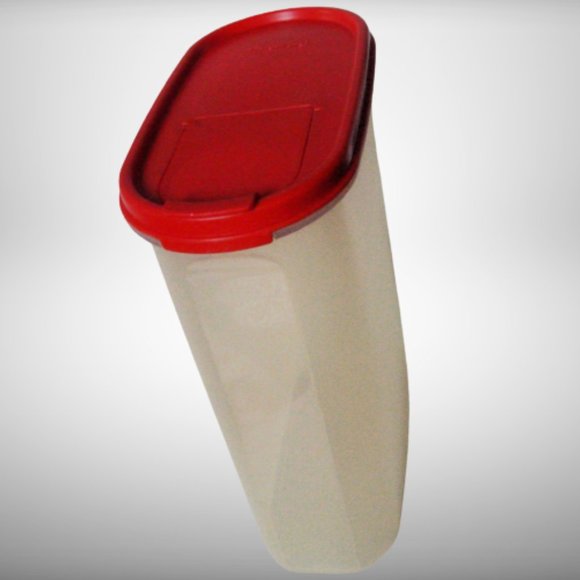 TUPPERWARE Red Pour Lid Modular Cereal Keeper - Picture 2 of 7